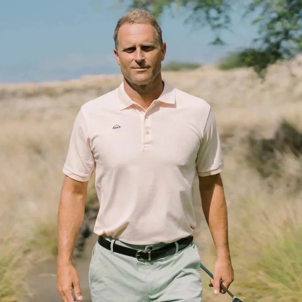 Radmor Baty Pique pale pink polo sz lg